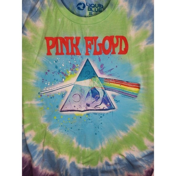 Pink Floyd Dark Side Oil Paint Tie-Dye T-Shirt 2017 Size XL - Picture 4 of 9